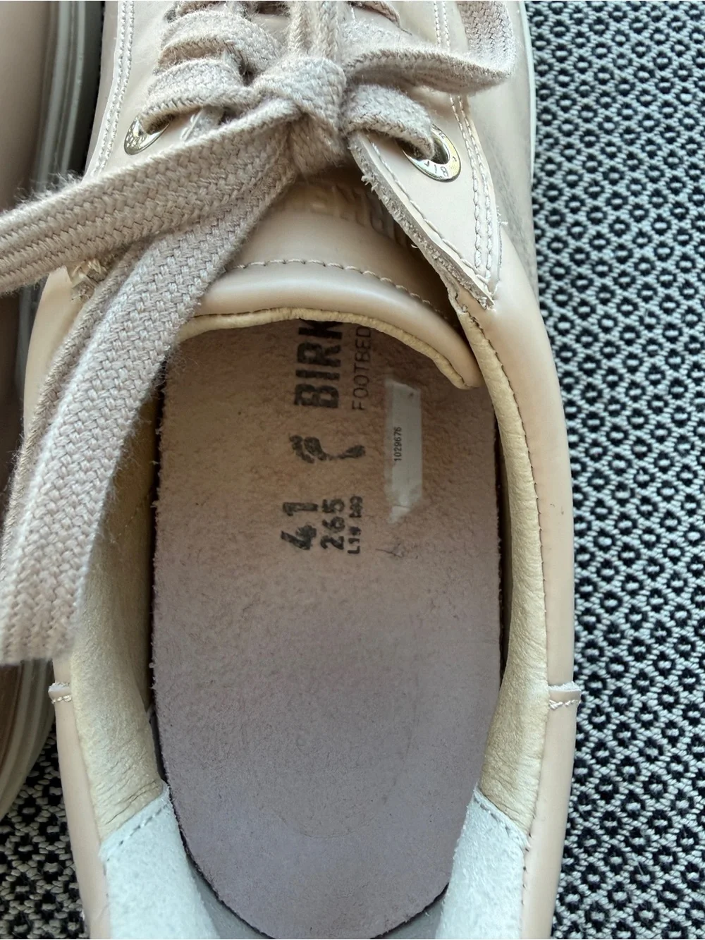 NEW Birkenstock Bend Low Sneaker Beige Leather Women’s 41 US 10–10.5